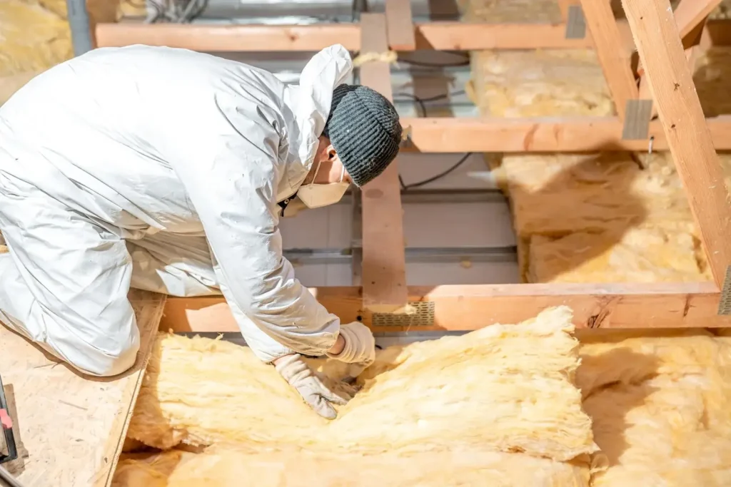 Homme travaillant sur un chantier
